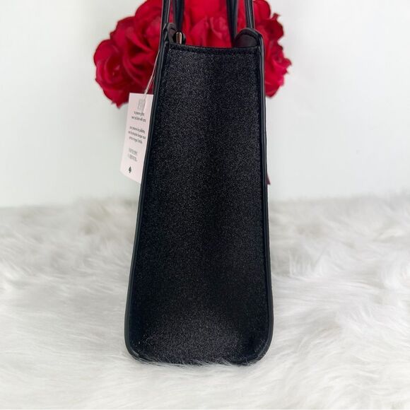 ♥️ NWT kate spade black shimmer satchel ♥️ - Picture 3 of 5